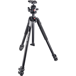  Manfrotto 190X 3 Section Aluminum Tripod with 496RC2 Ball Head, 63" Max Height 