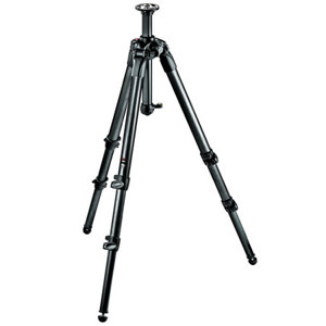  Manfrotto 057 3-Section Carbon Fiber Tripod with Rapid Column, Max Height 61", Supports 39 lbs. 