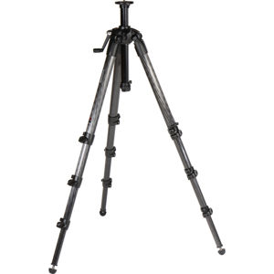  Manfrotto 057 4-Section Carbon Fiber Tripod with Geared Column, Max Height 80", Supports 26 lbs. 