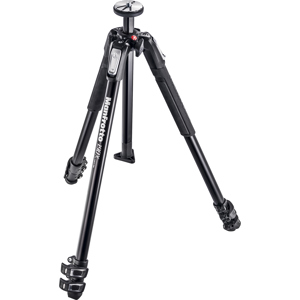  Manfrotto 190X 3 Section Aluminum Tripod, Supports 15.4 lbs, 63" Max Height 