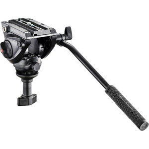  Manfrotto MVH500A Professional Fluid Video Head, 60mm Half Ball, 5kg / 11.02 lbs Payload 