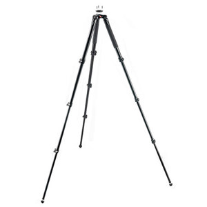  Manfrotto MVT535AQ Aluminum 4-Section Single Leg Video Tripod, 3 Risers, 75-60mm Ball, 44.09lbs Capacity 