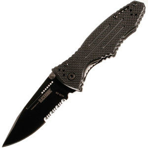  Blackhawk Hornet II Serrated Edge Folding Knife with 3.1" Drop Point Blade 