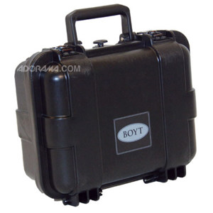  Boyt Harness H11, Hard Sided Travel Case with a High Density Foam Interior, Holds a Single Handgun with some Ammo, Padlock Compatible, Black. 