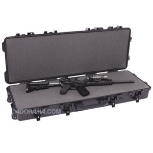  Boyt Harness H44, Hard Sided Travel Case with a High Density Foam Interior, Holds a 42" Tactical Rifle or Shotgun, Padlock Compatible, Black. 