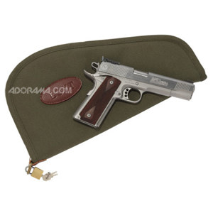  Boyt Harness PP61, Signature Series 9.25" Canvas Heart Shaped Handgun Case with Padded Interior, Padlock Compatible, Olive Drab 