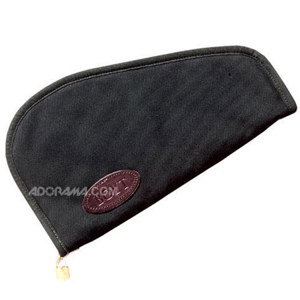  Boyt Harness PP62, Signature Series 11.25" Canvas Heart Shaped Handgun Case with Padded Interior, Padlock Compatible, Black 