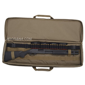  Boyt Harness TACAMS, Soft Tactical Rectangular Grab-n-Run Shotgun Case with Ammo Management System, Holds a 20" Barrel Shotgun, Desert Tan 