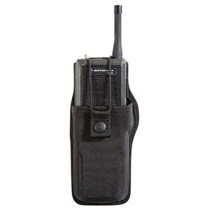  Bianchi Model 7324S AccuMold Slimline Radio Holder with Swivel (Compact Radios), Plain Finish, Black 