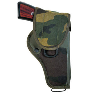  Bianchi Model UM84R Universal Military Holster for 4" Revolvers, Black Finish 