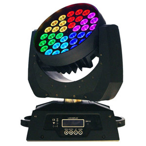  Blizzard Lighting NorthStar Quantum Pro LED Moving Head Wash Fixture, 36x10-Watt CREE RGBW Quad-Color LED 