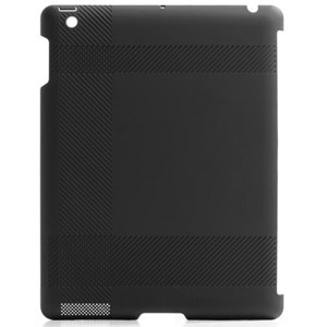 Blue Lounge iPad Shell, Tartan Texture, Black - Also Works with Smart Cover: Picture 1 regular
