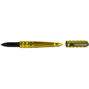  Benchmade 1100 Aluminum Pen, Gold Body/Cap, Black Grip, Black Ink 