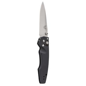  Benchmade 470-1 Emissary AXIS-Assist Plain Edge Folding Knife with Drop-Point Blade, Osborne Design, Thumb-Stud Opener 