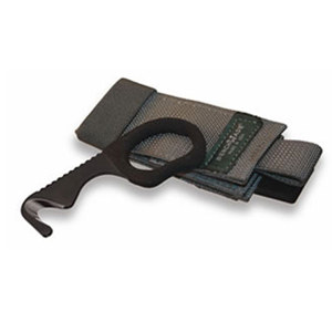  Benchmade 7 Hook Fixed Blade Strap Cutter with Soft Sheath, Foliage Green 