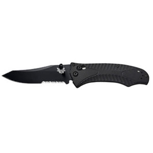  Benchmade 950 Rift AXIS ComboEdge Serrated Knife with Reverse Tanto Blade, G10 Handle, Osborne Design 