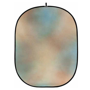  Botero Backgrounds 001 5x7' Collapsible Background, Green/Blue/Brown 