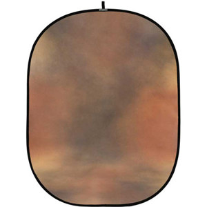  Botero Backgrounds 029 5x7' Collapsible Background, Brown/Gold/Gray 