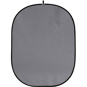  Botero Backgrounds 050 5x7' Collapsible Background, Medium Gray 