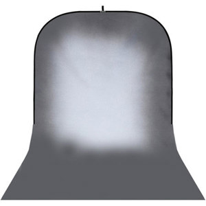  Botero Backgrounds 032 8x16' Super Collapsible Background, Dark Gray/Light Center 