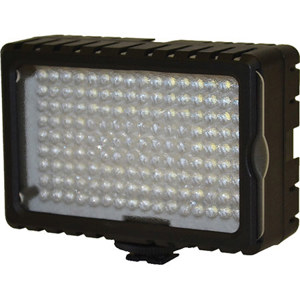  Bescor 125 Watt Equivalent High Intensity 6500 K on Camera LED Light with Dimmer & 4300 K Correction Filter 