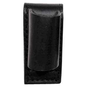  Boston Leather Half Length Stinger Flashlight Leather Holder, Black Plain 