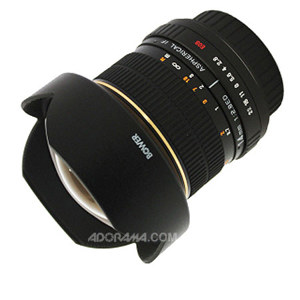  Bower 14mm f/2.8 Super-Wide Angle Manual Focus Lens for Sony & Minolta Digital SLR Cameras, Optimized for APS-C Size Sensors. 