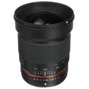  Bower 24mm f/1.4 Wide-Angle Lens for Samsung NX Mount Cameras 