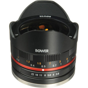  Bower Ultra-Wide 8mm f/2.8 Fisheye Lens for Fujifilm X Mount Cameras 