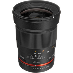  Bower 35mm f/1.4 Ultra Fast Wide-Angle Lens for Canon EOS Digital Cameras 