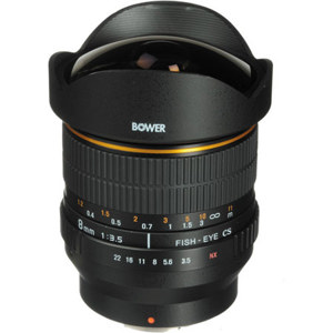  Bower Super-Wide 8mm f/3.5 Fisheye Lens for Samsung NX Mount Cameras 