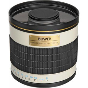  Bower T-Mount 500mm f/6.3 Mirror Lens with Case, Requires T-Mount. 