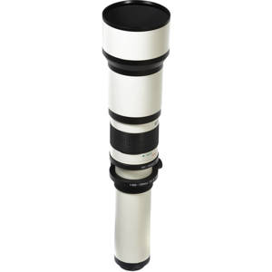  Bower T-mount 650-1300mm F/8 Zoom Lens with Case, Requires T-Mount. 