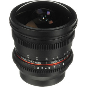  Bower 8mm T/3.8 Fisheye HD Cine Lens for Samsung NX Mount 