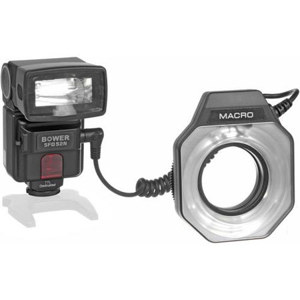  Bower SDF52N Dual Intelligent Digital Flash / Ring Light Combo for Nikon EOS i-TTL Cameras 