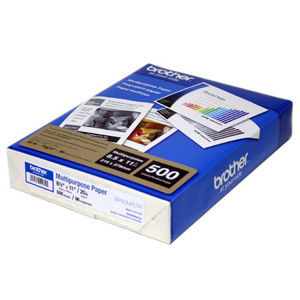  Brother Multi-Purpose Inkjet Paper, 8.5x11", 500 Sheets, Luster 