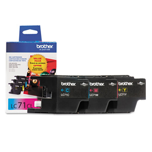  Brother Cyan/ Magenta/ Yellow Ink Cartridges, 3 Pack 