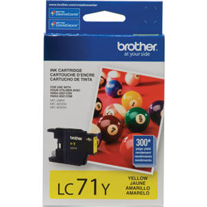  Brother LC71 Innobella Standard Yield Yellow Ink Cartridge, 300 pages Yield 