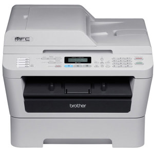  Brother MFC-7360N Compact Laser All-In-One Monochrome Printer with Built-in Networking, 24ppm Black, 250 Sheet Input - Print, Copy, Scan, Fax 