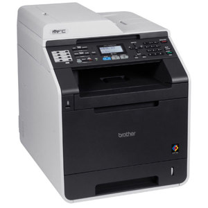  Brother MFC-9460CDN Color Laser All-in-One Printer with Networking and Duplex Printing, 25ppm Black/Color, 2400x600 dpi - Print, Copy, Scan, Fax 