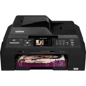  Brother MFC-J5910DW All-In-One Inkjet Printer with Duplex Printing and Wireless Networking, 6000x1200dpi, 27 ppm Color Print - Print, Copy, Scan, Fax 