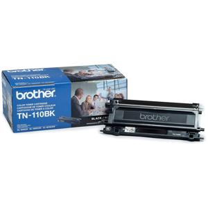  Brother TN110BK Black Toner Cartridge, Approximate 2,500 Page Yield 