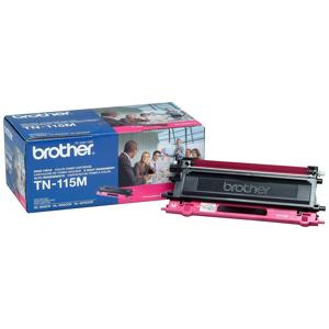  Brother TN115M High Yield Magenta Toner Cartridge, Approximate 4,000 Page Yield 