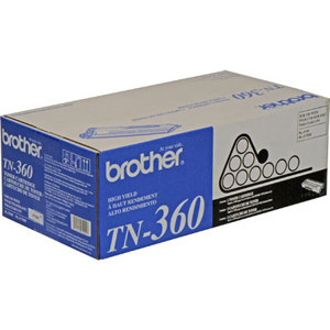 Brother TN360 High Yield Black Toner Cartridge, (Yield: 2600 Pages) 