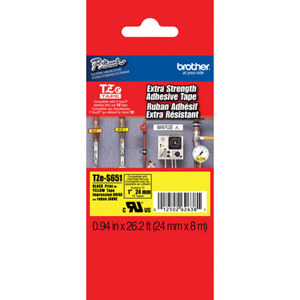 Brother TZeS651 0.94" Black TZE-S651