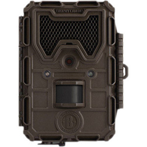  Bushnell 8MP Trophy Cam HD Max Trail Camera with No-Glow LEDs, 1920x1080p Video Resolutions, 60' 33 Black LED Night Vision Flash, Weather Proof, Brown 