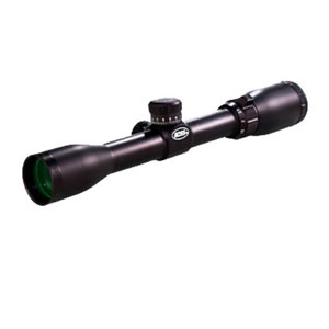  BSA Optics 1.5-4.5x32mm Boss Series Riflescope with Rings, Matte Black Finish with Turkey Reticle, Clam Pack 