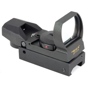  BSA Optics 34x24mm Panoramic, Illuminated Open Style Sight with Multiple Red, Green & Blue Reticles. 