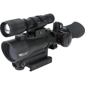  BSA Optics 1x30mm Tactical Weapon Illuminated Red Dot Scope with 650 nm Red Laser Sight & 140 Lumen Flashlight 