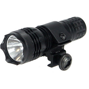  BSA Optics 80 Lumen Xenon Bulb Flashlight, 1" Diameter Bezel, Weaver Rail Mount, Waterproof & Fogproof, 
